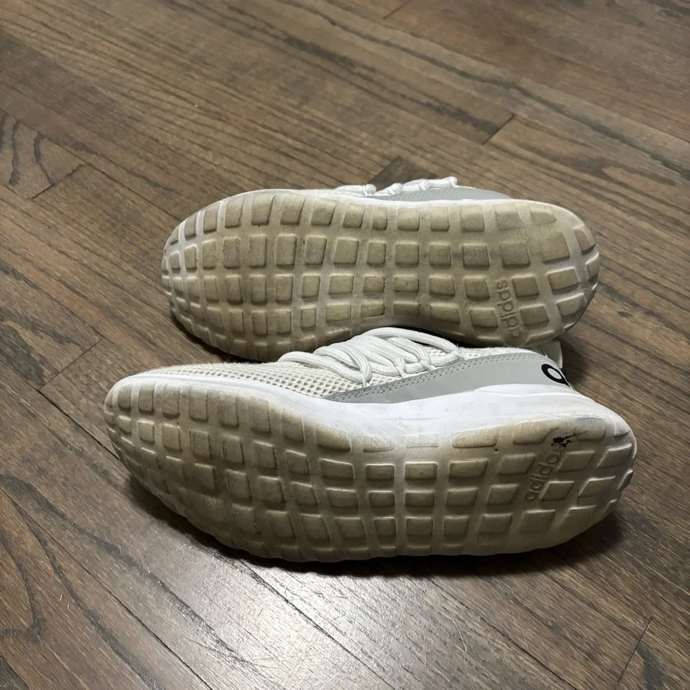 Adidas Men's White Mesh Athletic Shoes